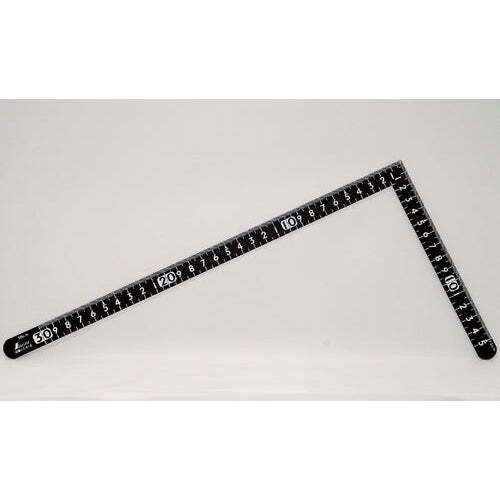 Black 30 x 15 cm with square scale