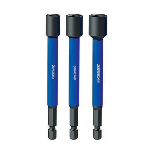 Kincrome 1/4", 5/16", 3/8" 100mm Nutsetter 3 Pack K21506