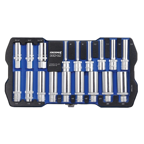 Kincrome LOK-ON Socket & Spark Plug Set 18 Piece 1/2" Drive K27060