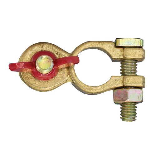 Battery Terminal Positive Wing Nut Red 35mm â€“ 50mm Blister Pack
