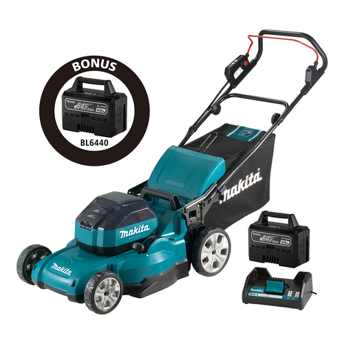 Makita 64V Max Brushless 480mm Lawn Mower 4.0ah Kit LM001JM101-B