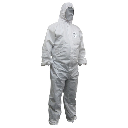 Maxisafe Chemguard White SMS Type 5/6 disposable coverall Medium