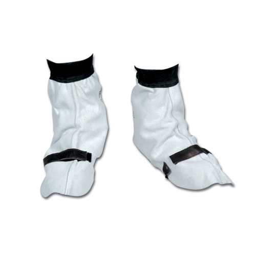 Welders Spats Buckle & Strap Natural Split Leather