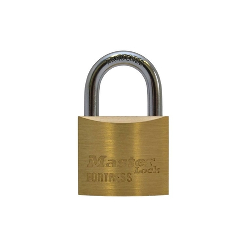 Master Lock Padlock Brass Medium Security Extended Hardened Shackle 40mm FM1840DLFAU Master Lock 