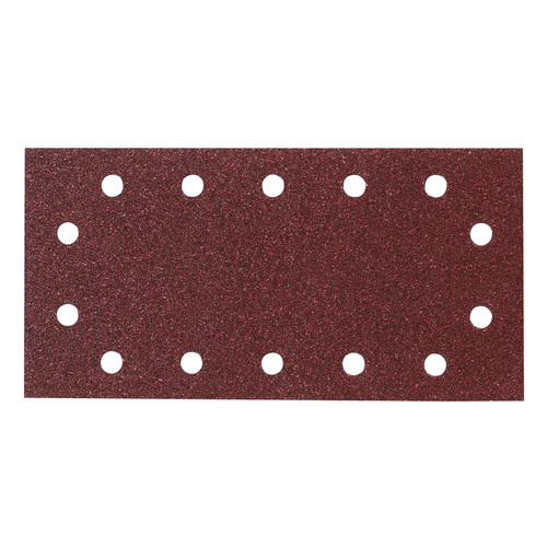 Makita 120# 1/2" Sand Paper Sheet Hook & Loop Brown Punched (10pk) P-33211