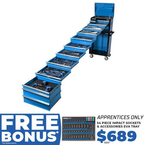 Kincrome 382 Piece 14 Drawer 26" EVOLUTION Workshop Tool Kit P1715