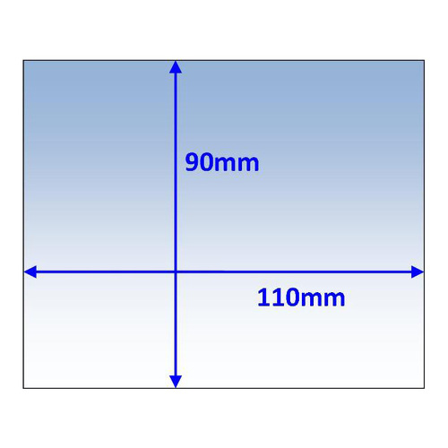Weldclass 110 x 90 x 1.5mm Hi-Impact 10pk Clear Lens P7-CL1109015/10
