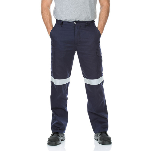 WORKIT Lightweight Cotton Drill Taped Cargo Pants Khaki 102R