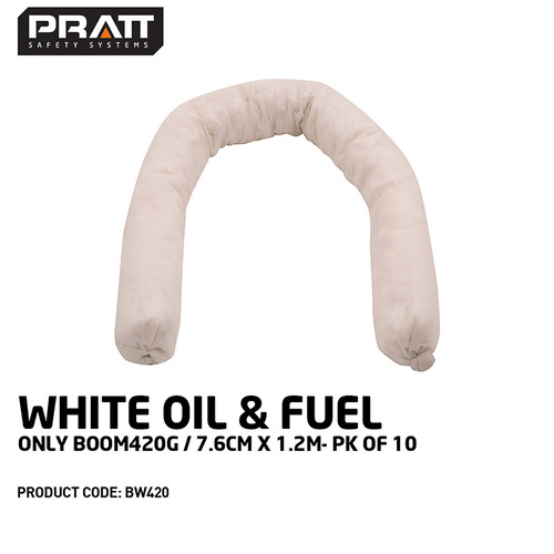White Oil & Fuel Only Boom 420g 76cm x 12m- Pack of 12