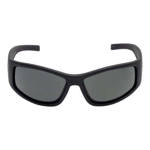 Flex polarised safety sunglasses rspu5507Matt Black Frame/Smoke Lens