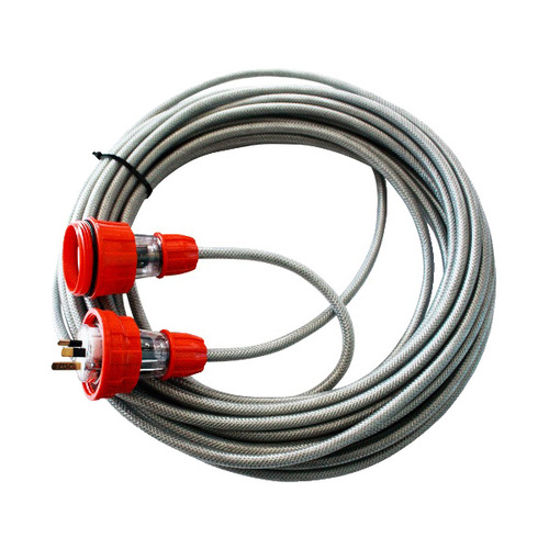 Power Safe 20m IP66 Braided Extension Lead 15amp PSBL2015