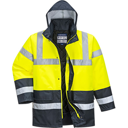 Contrast Traffic Jacket Yellow/Navy M Regular