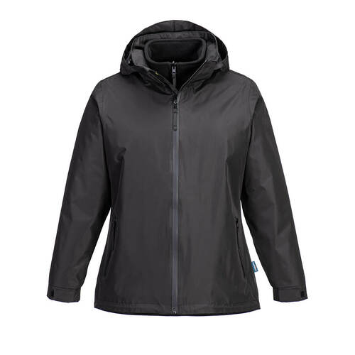 Portwest Women's 3-in-1 Jacket Colour Black Size L