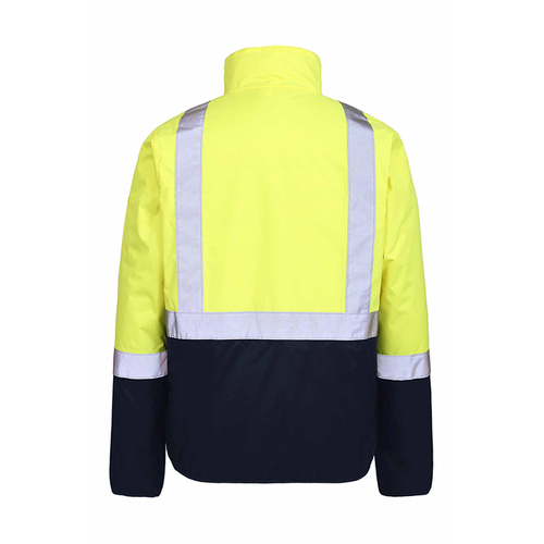 Rainbird Workwear Adults Pilot Jacket With Tape XS Fluoro Orange/Navy