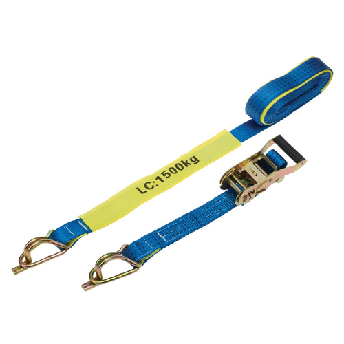 Linq 35mm x 5m 1.5T Ratchet Tie Down Captive J-Hook RTDJ356