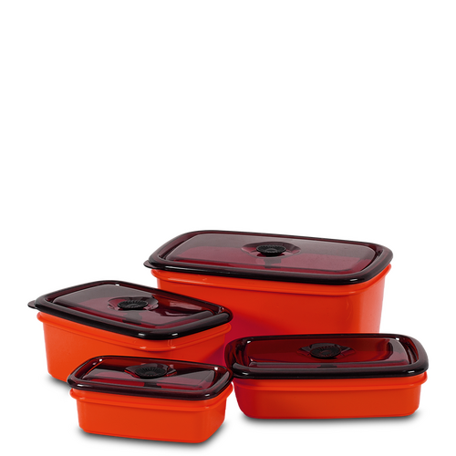 Rugged Xtremes Red Assorted Reusable Crib Container Set