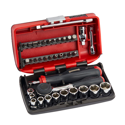 Sidchrome 38 Piece (Metric) 1/4" Drive Nano Socket & Tool Set SCMT12114