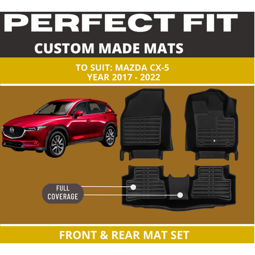 Custom Car Floor Mats for Mazda CX-5Black Floor Mats Full Interior Set
