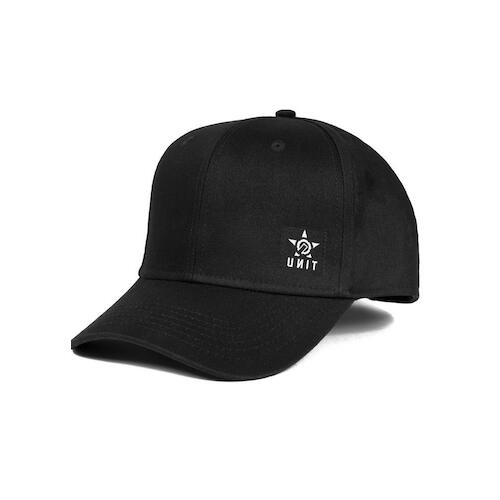 Unit Mens Headwear Cap (Snapback) League OSFM Black