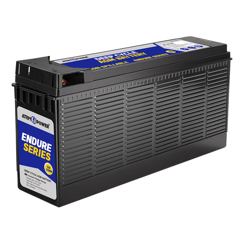 ATEM POWER 12V 120Ah AGM Battery Deep Cycle Slim Portable 4WD Sealed Solar Marine