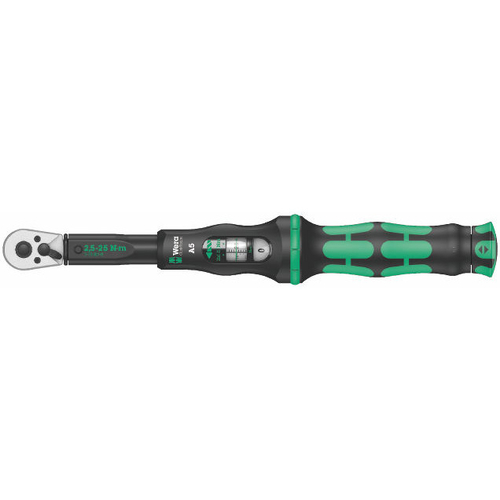 Wera 2.5-25 Nm Torque Wrench Reversible Ratchet 1/4" Drive WER075604