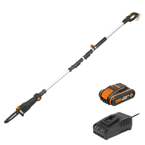 WORX 20V Cordless Pole Saw w/ POWERSHARE 2Ah Battery & Charger - WG349E.B