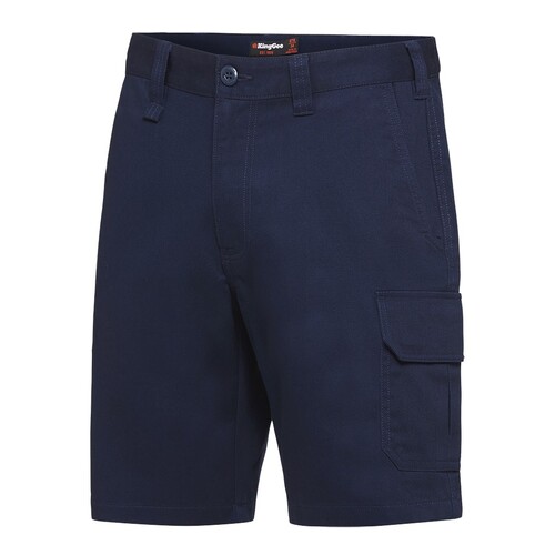 KingGee Mens Stretch Cargo Short Colour Navy Size 77R