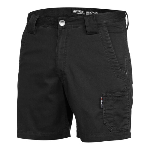 KingGee Mens Tradie Summer Short Short  Colour Black Size 72R