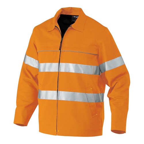 KingGee Mens Reflective Nano-Tex Jacket Colour Orange Size S