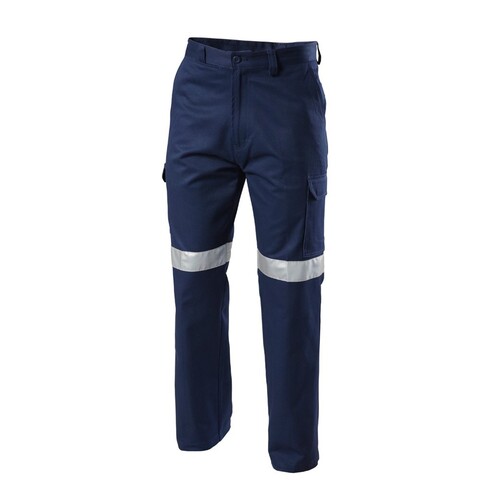 Hard Yakka Foundations Drill Cargo Pant With Tape Colour Navy Size 72R