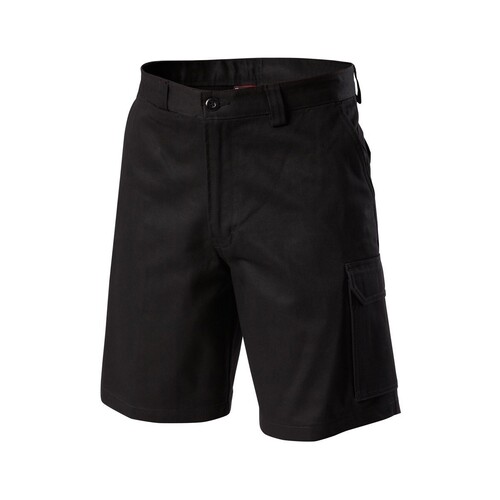 Hard Yakka Foundations Drill Cargo Short Colour Black Size 77R