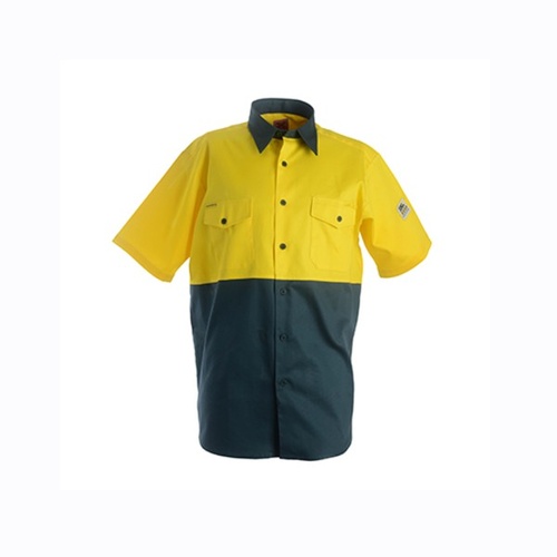 GLODRIL Hi-Viz Short Sleeve Shirt Yellow/Green XS