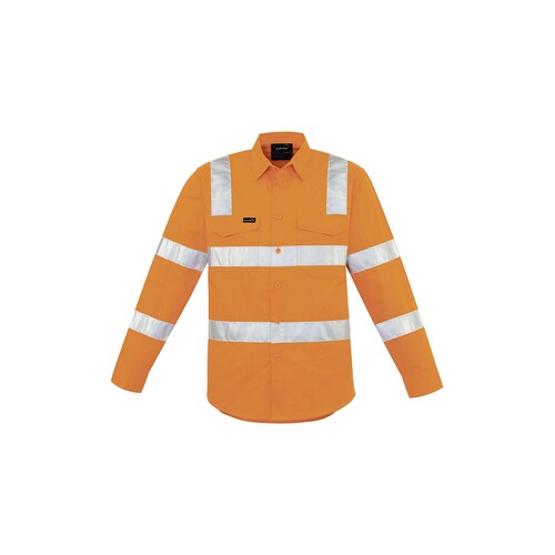 Syzmik Mens Bio Motion Vic Rail Shirt Vic Rail Orange XXS