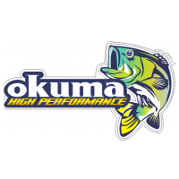 Blue 6'6 Okuma Steeler XP 2 Piece Fishing Rod and Reel Combo